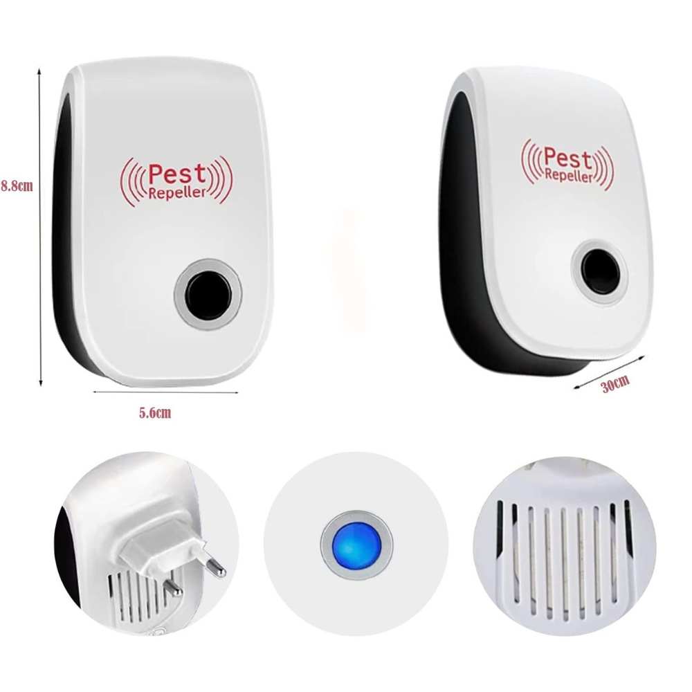 1Repellente a Ultrasuoni Pest Repeller - PAGHI 1 PRENDI 4 (3 IN REGALO). SOLO PER OGGI A 39€! - Fuori Tutto per la Casa