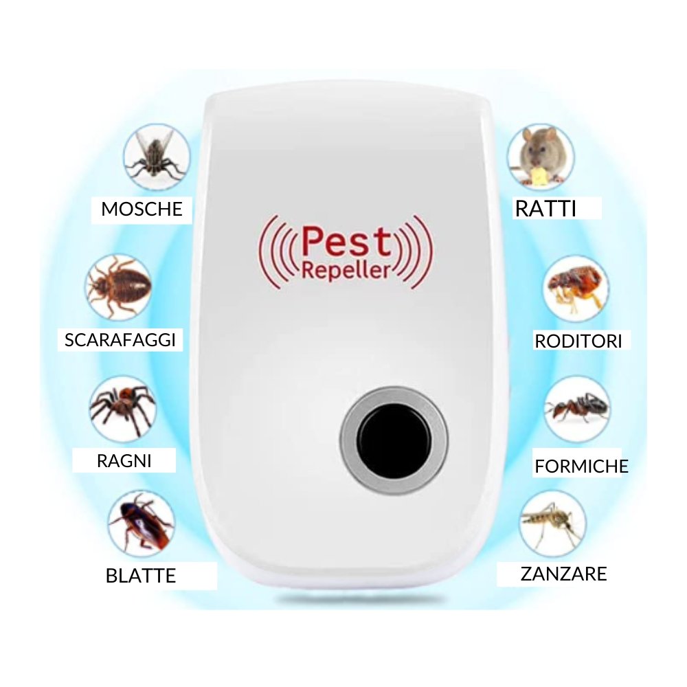 1Repellente a Ultrasuoni Pest Repeller - PAGHI 1 PRENDI 4 (3 IN REGALO). SOLO PER OGGI A 39€! - Fuori Tutto per la Casa