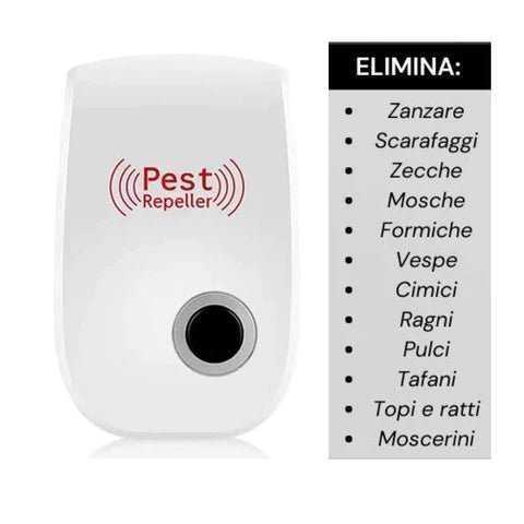 1Repellente a Ultrasuoni Pest Repeller - PAGHI 1 PRENDI 4 (3 IN REGALO). SOLO PER OGGI A 39€! - Fuori Tutto per la Casa